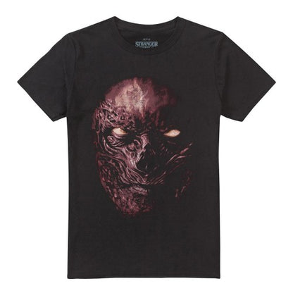 Front - Stranger Things 4 Unisex Adult Vecna Face Oversized T-Shirt