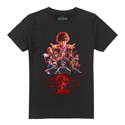 Front - Stranger Things 2 Unisex Adult Poster T-Shirt