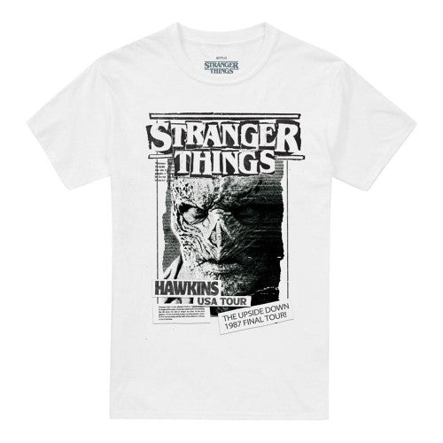 Front - Stranger Things 5 Unisex Adult Vecna Newspaper T-Shirt