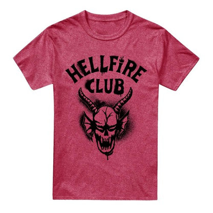 Front - Stranger Things 5 Unisex Adult Hellfire Spray Logo T-Shirt