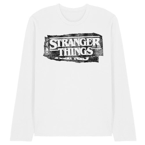 Front - Stranger Things 5 Unisex Adult Punk Logo Long-Sleeved T-Shirt
