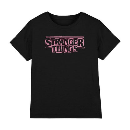 Front - Stranger Things Childrens/Kids Punk Logo T-Shirt
