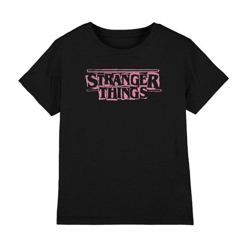 Front - Stranger Things Childrens/Kids Punk Logo T-Shirt