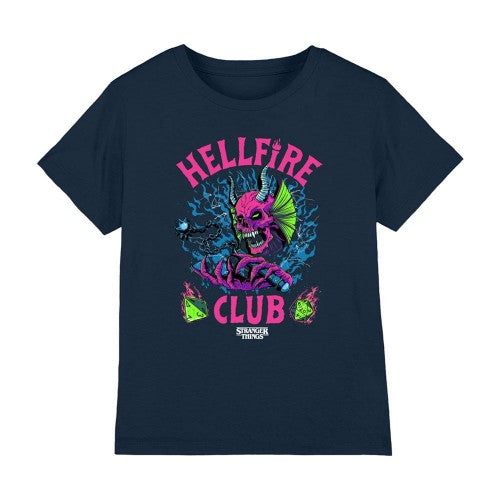 Front - Stranger Things Childrens/Kids Hellfire Dice T-Shirt