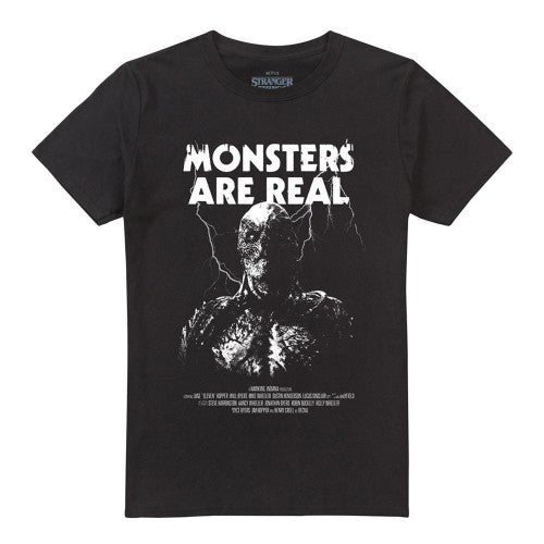 Front - Stranger Things 5 Unisex Adult Monsters Are Real Vecna T-Shirt
