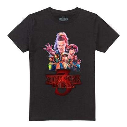 Front - Stranger Things 3 Unisex Adult Poster T-Shirt