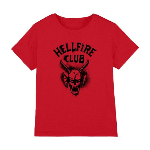 Front - Stranger Things Childrens/Kids Hellfire Spray Logo T-Shirt