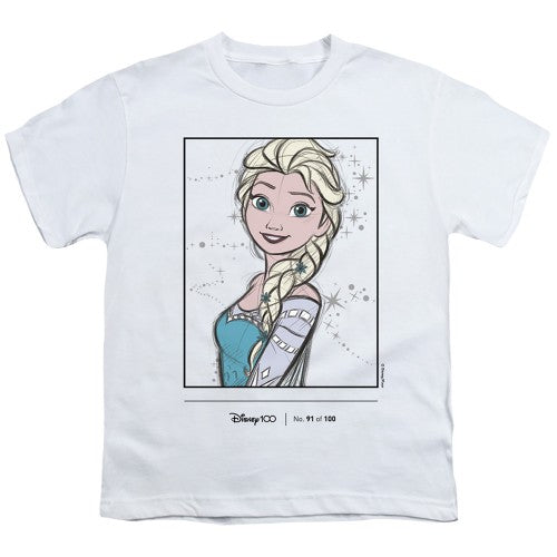 Front - Frozen Childrens/Kids 100th Anniversary Edition Elsa T-Shirt
