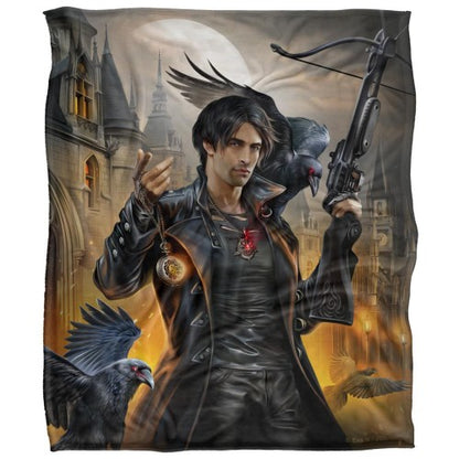 Front - JQ Licensing Night Hunter Silky Raven Supersoft Blanket