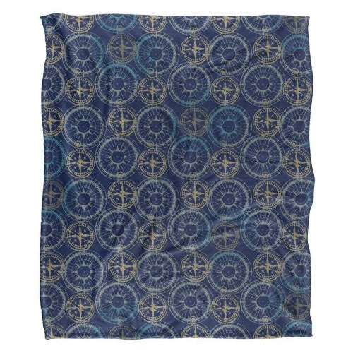 Front - JQ Licensing Silky Compass Supersoft Blanket