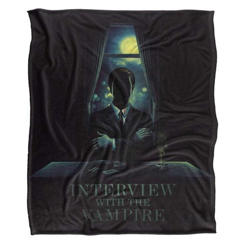Front - Interview With The Vampire Silky Silhouette Supersoft Blanket