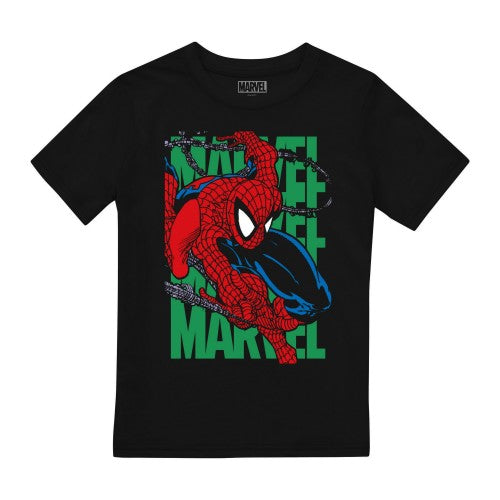 Front - Spider-Man Childrens/Kids Wall Crawling T-Shirt