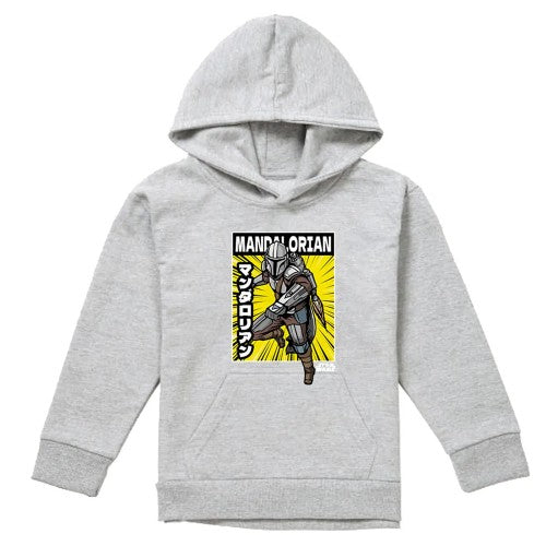 Front - Star Wars The Mandalorian Childrens/Kids Comic Book Pose Hoodie
