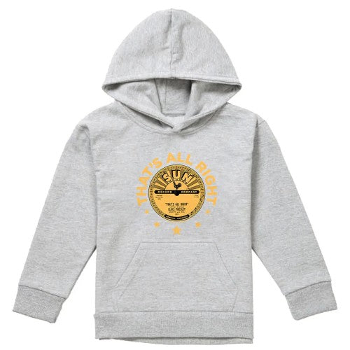 Front - Sun Records Childrens/Kids Elvis Presley Thats All Right Youth Heather Hoodie