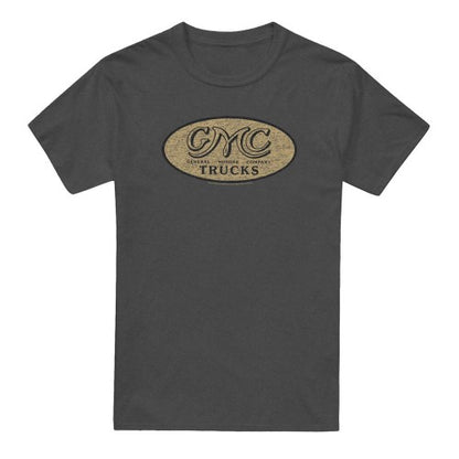 Front - GMC Unisex Adult Oval Logo Vintage T-Shirt