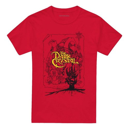 Front - Dark Crystal Unisex Adult Line Art T-Shirt