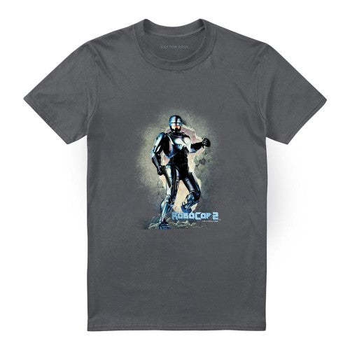 Front - Robocop Unisex Adult Break On Through T-Shirt
