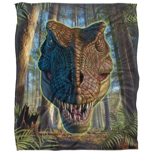 Front - JQ Licensing Jlo Silky Dinosaur Supersoft Blanket