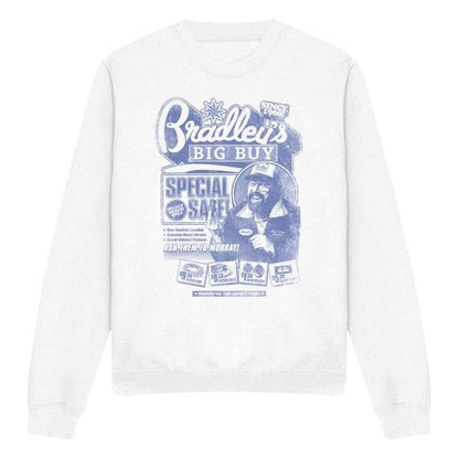 Front - Stranger Things Unisex Adult Bradley´s Big Buy Advert Sweatshirt