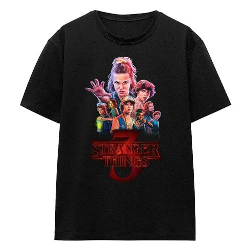 Front - Stranger Things 3 Womens/Ladies Poster T-Shirt