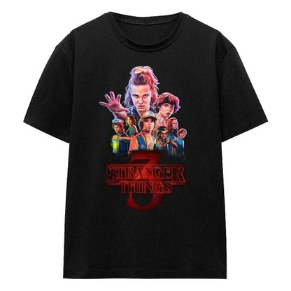 Front - Stranger Things 3 Womens/Ladies Poster T-Shirt