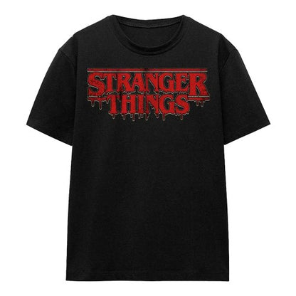 Front - Stranger Things Womens/Ladies Logo Drip T-Shirt