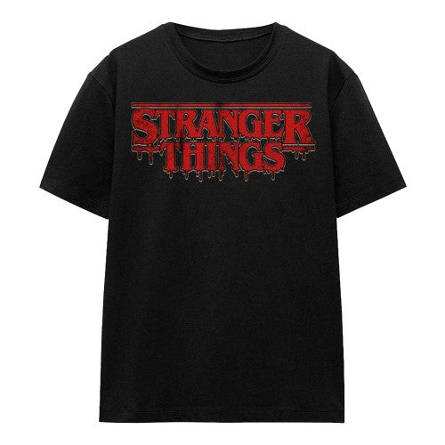 Front - Stranger Things Womens/Ladies Logo Drip T-Shirt