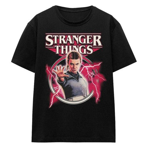 Front - Stranger Things Womens/Ladies Eleven Lightning T-Shirt