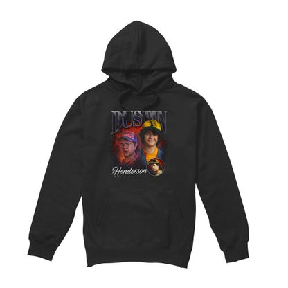 Front - Stranger Things Unisex Adult Dustin Homage Hoodie