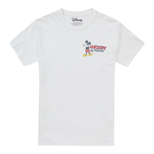 Front - Mickey Mouse & Friends Mens Classic Back Print T-Shirt