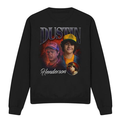 Front - Stranger Things Unisex Adult Dustin Homage Sweatshirt