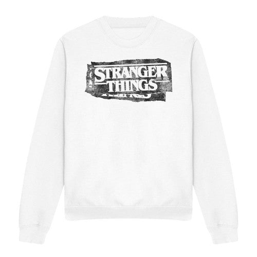 Front - Stranger Things Unisex Adult Punk Logo Sweatshirt