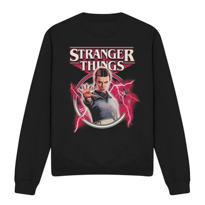 Front - Stranger Things Unisex Adult Eleven Lightning Sweatshirt