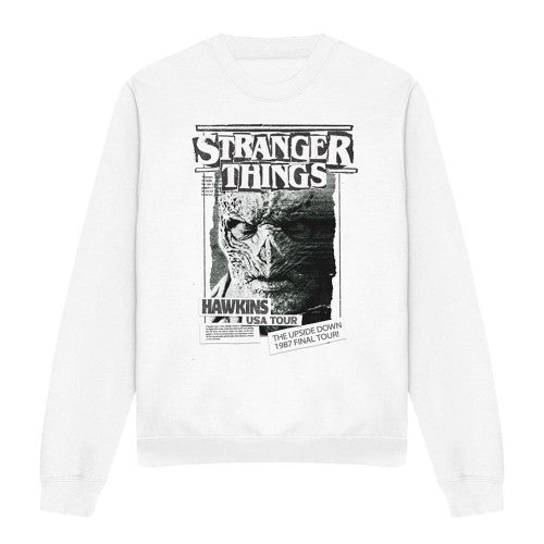 Front - Stranger Things Unisex Adult Vecna Newspaper Sweatshirt