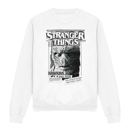 Front - Stranger Things Unisex Adult Vecna Newspaper Sweatshirt