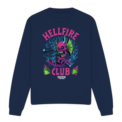 Front - Stranger Things Unisex Adult Hellfire Dice Sweatshirt