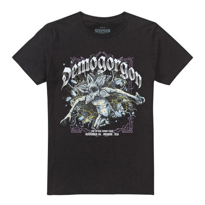 Front - Stranger Things Unisex Adult Demogorgon Band T-Shirt