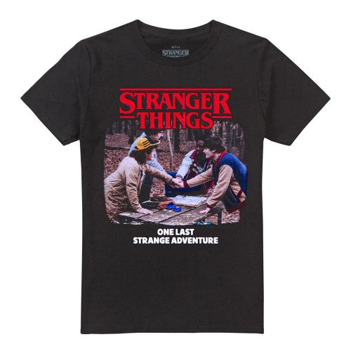 Front - Stranger Things Unisex Adult One Last Strange Adventure T-Shirt