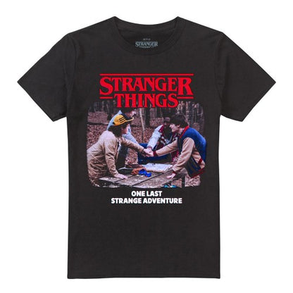 Front - Stranger Things Unisex Adult One Last Strange Adventure T-Shirt