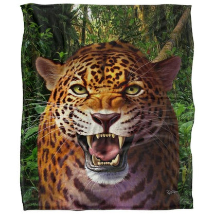 Front - JQ Licensing Jlo Silky Leopard Supersoft Blanket