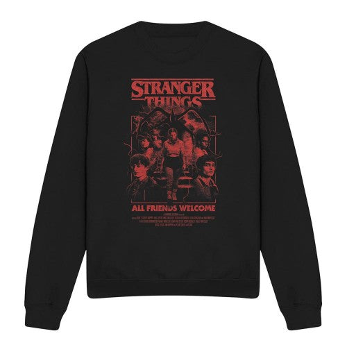 Front - Stranger Things Unisex Adult Mindflayer Poster Sweatshirt