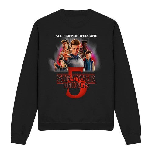 Front - Stranger Things Unisex Adult Season Five Poster Sweatshirt