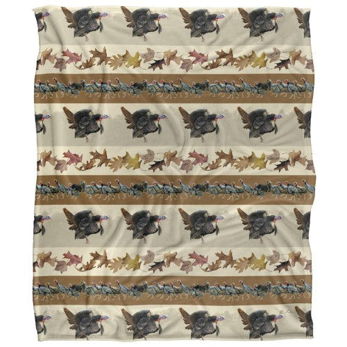 Front - JQ Licensing Silky Autumn Leaf Supersoft Blanket