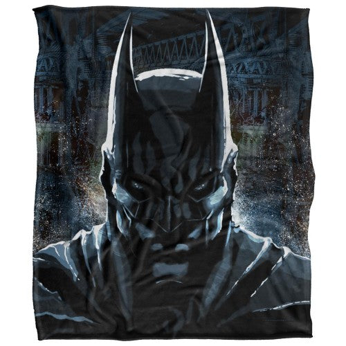 Front - Batman Close Up Supersoft Blanket