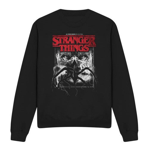 Front - Stranger Things Unisex Adult Vecna & Mindflayer Poster Sweatshirt