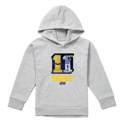 Front - Star Wars Childrens/Kids Heather 11th Birthday Hoodie