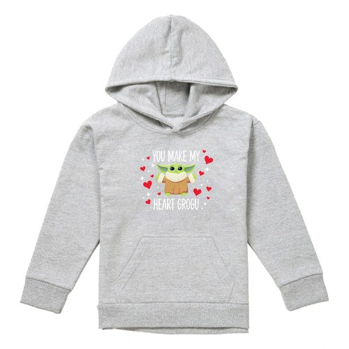 Front - Star Wars Childrens/Kids You Make My Heart Heather Hoodie