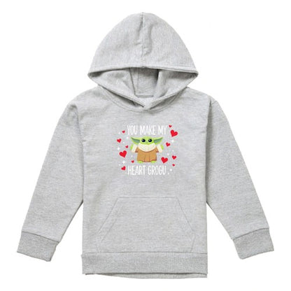 Front - Star Wars Childrens/Kids You Make My Heart Heather Hoodie