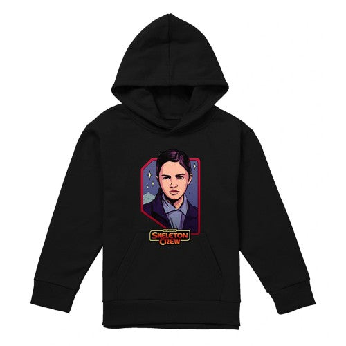 Front - Star Wars: Skeleton Crew Childrens/Kids Fern Badge Hoodie