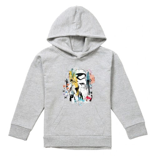Front - Star Wars Childrens/Kids Stormtrooper Abstract Heather Hoodie